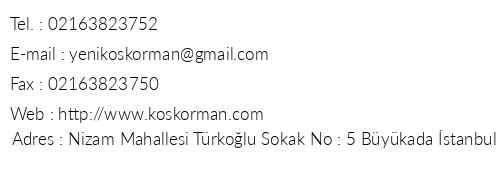 Yeni Kk Orman Hotel telefon numaralar, faks, e-mail, posta adresi ve iletiim bilgileri